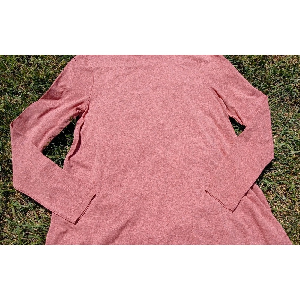 LOFT Dusty Rose Quiet Luxury Soft Knit Mock Neck Tunic Sweater Minimalist XS - Picture 9 of 10